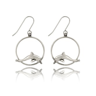 Dolphin Ring Earrings