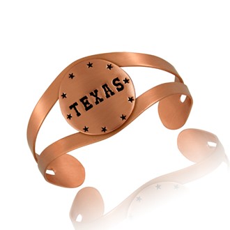 Texas & Stars Medallion Slit Cuff