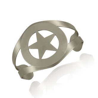 Texas Lone Star Badge Large Slit Cuff