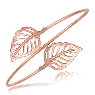 Small Open Leaf By-pass Wire Cuff