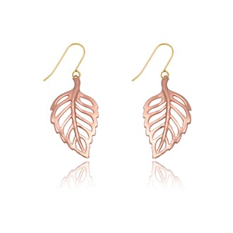 Small Open Leaf Earrings