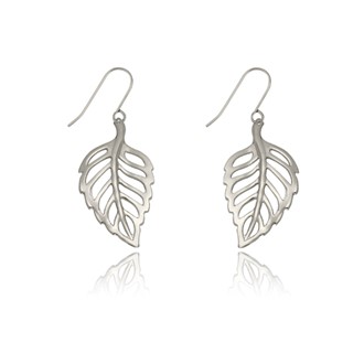 Small Open Leaf Earrings