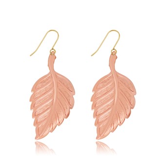 Medium Solid Leaf Earrings