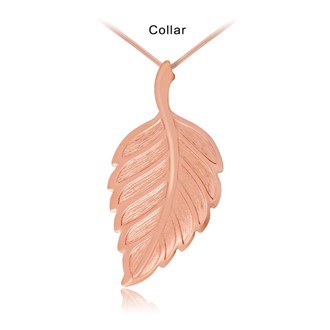 Large solid Leaf  v-neck Collar Pendant