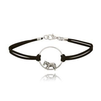 Zebra Ring Cord Bracelet