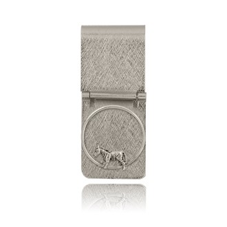 Zebra Ring Hinged Money Clip