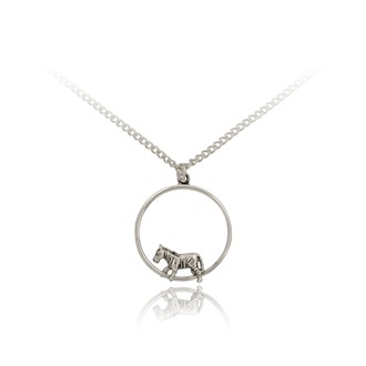 Zebra Ring Chain Pendant