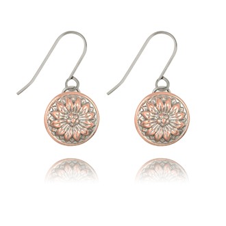 Flower Two-Tone Earrings