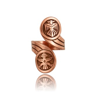 Tribal Symbol Wrap Adjustable Ring