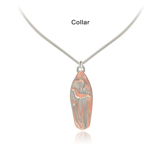 Lily Two-Tone V-Collar Pendant