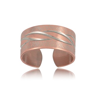 Twist Inlay Adjustable Ring