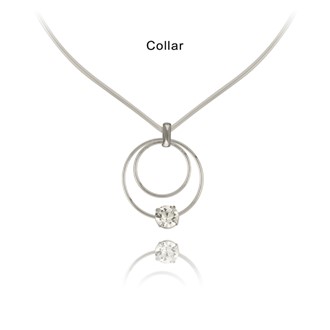 Swarovski Crystal Double Ring V-Collar