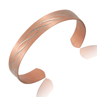 Twist Inlay Two-Tone Cuff