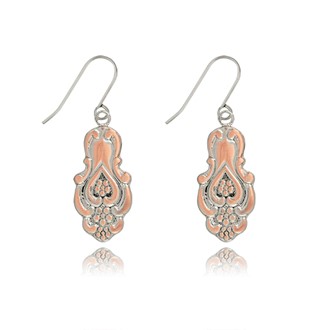 Heart Spoon two-tone earrings