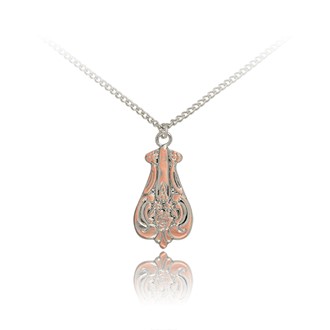 Flower Spoon two-tone chain pendant