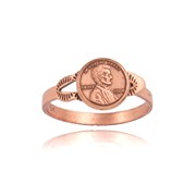 Mini Penny Adjustable Ring