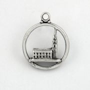 Church in Circle Sterling Silver