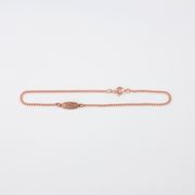 Engraved Rectangle Anklet