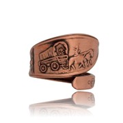 Death Valley Covered Wagon Spoon Ring