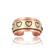 Heart Overlay Adjustable Ring