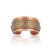 Greek Key Adjustable Ring