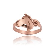 Horse Head Mini Adjustable Ring