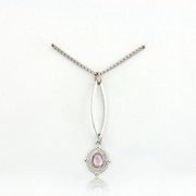 Marquise and Oval Simulated Stone Neck