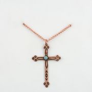 Cross and Rhinestone Neck