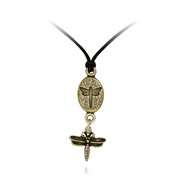Dragonfly Charm Drop Nature Pals Dragonfly Oval Pendant