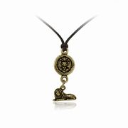 Lion Charm Drop Nature Pals Round Lion Face Pendant