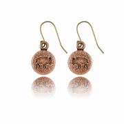 Buffalo Round Earrings