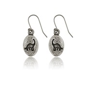 Dinosaur Oval Earrings