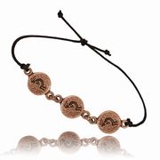 Kokopelli Round Adjustable Triple Bracelet