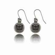 Butterfly Round Earrings