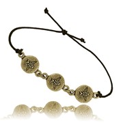 Bumblebee Round Adjustable Triple Bracelet