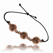 Pine Cones Round Adjustable Triple Bracelet