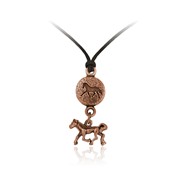 Horse Round Adjustable Pendant Horse Charm Drop