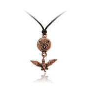 Bat Round Adjustable Pendant Bat Charm Drop