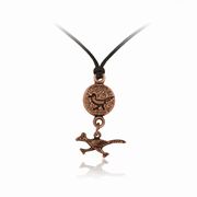 Roadrunner Round Adjustable Pendant Roadrunner Charm Drop