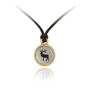 Elk Mini-Elegance Round Adjustable Silk Pendant