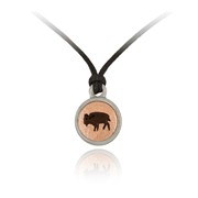 Buffalo Mini-Elegance Round Adjustable Silk Pendant