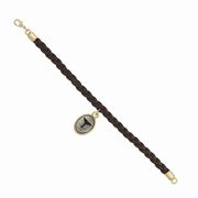 Whale Tail Mini-Elegance Oval 7 1/2" Braided Bracelet