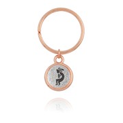 Kokopelli Mini-Elegance Two Tone Round Key Ring