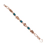 Western Simulated Stone Link Bracelet