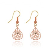 Teardrop Filigree with Rhinestone Ear