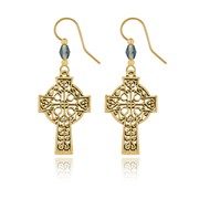 Ornate Filigree Cross Earrings