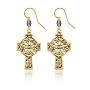 Ornate Filigree Cross Earrings