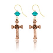 Bound Cross Earrings