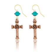 Bound Cross Earrings