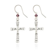 Tiered Cross Earrings